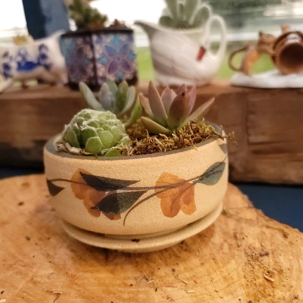 Floral Pottery Planter